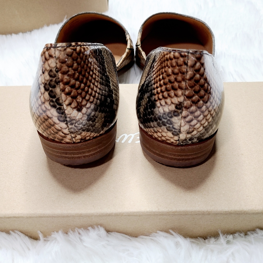 Madewell Marisa d'Orsay Embossed Snakeskin Flat 9 - Picture 7 of 10